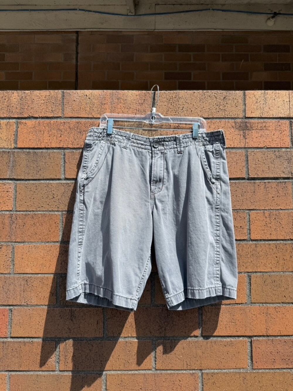 Y2K Quiksilver Dark Grey Vintage Surf Skate Cargo Shorts Hurley Billabong